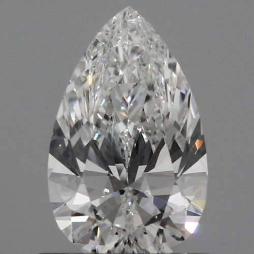 0.66 carat f VVS1 EX Cut IGI pear diamond