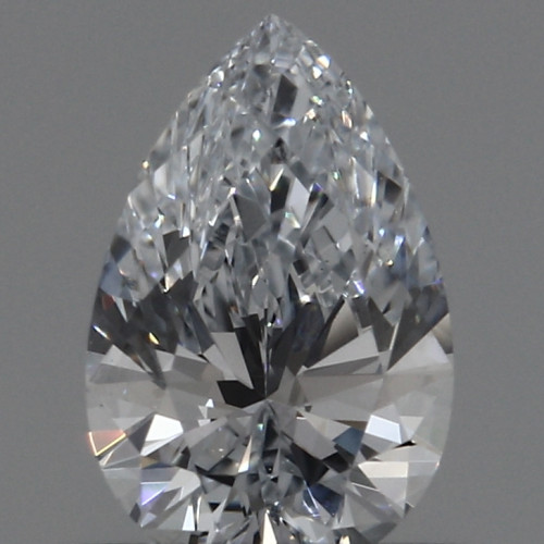 0.63 carat f VVS2 EX Cut IGI pear diamond