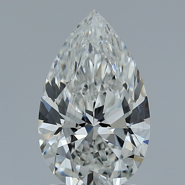 1.67 Carat F-SI1 Ideal Pear Diamond