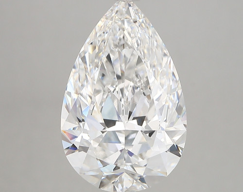 4.22 carat e VVS2 EX Cut IGI pear diamond