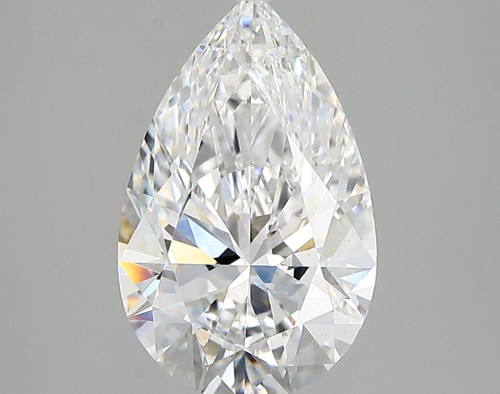 2.66 carat d VVS2 EX Cut IGI pear diamond