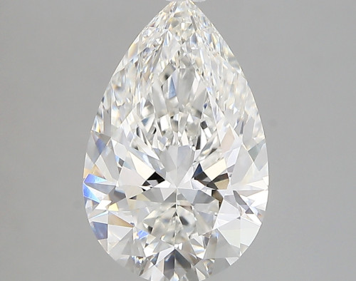2.71 carat f VVS2 EX Cut IGI pear diamond