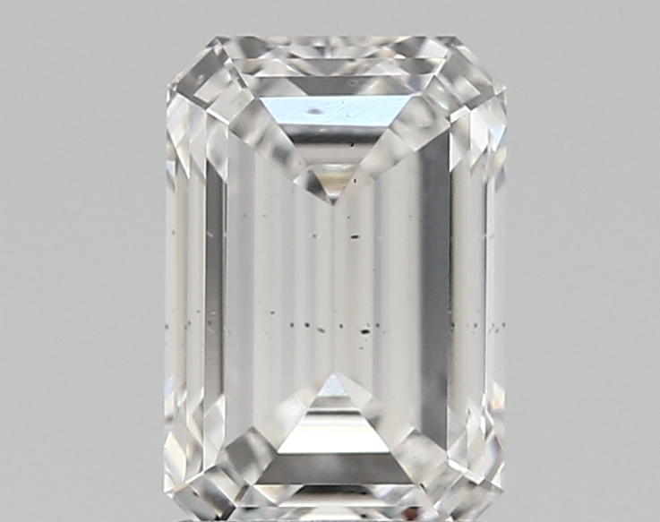 1.84 Carat F-SI1 Ideal Emerald Diamond