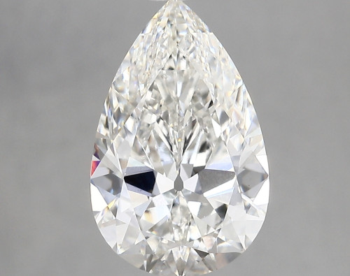 3.68 carat f VVS2 EX Cut IGI pear diamond