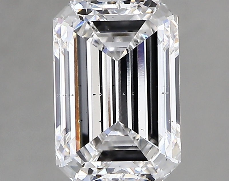2.37 Carat E-SI1 Ideal Emerald Diamond