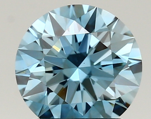 1.45 carat fancy vivid  blue VS1 ID Cut IGI round diamond