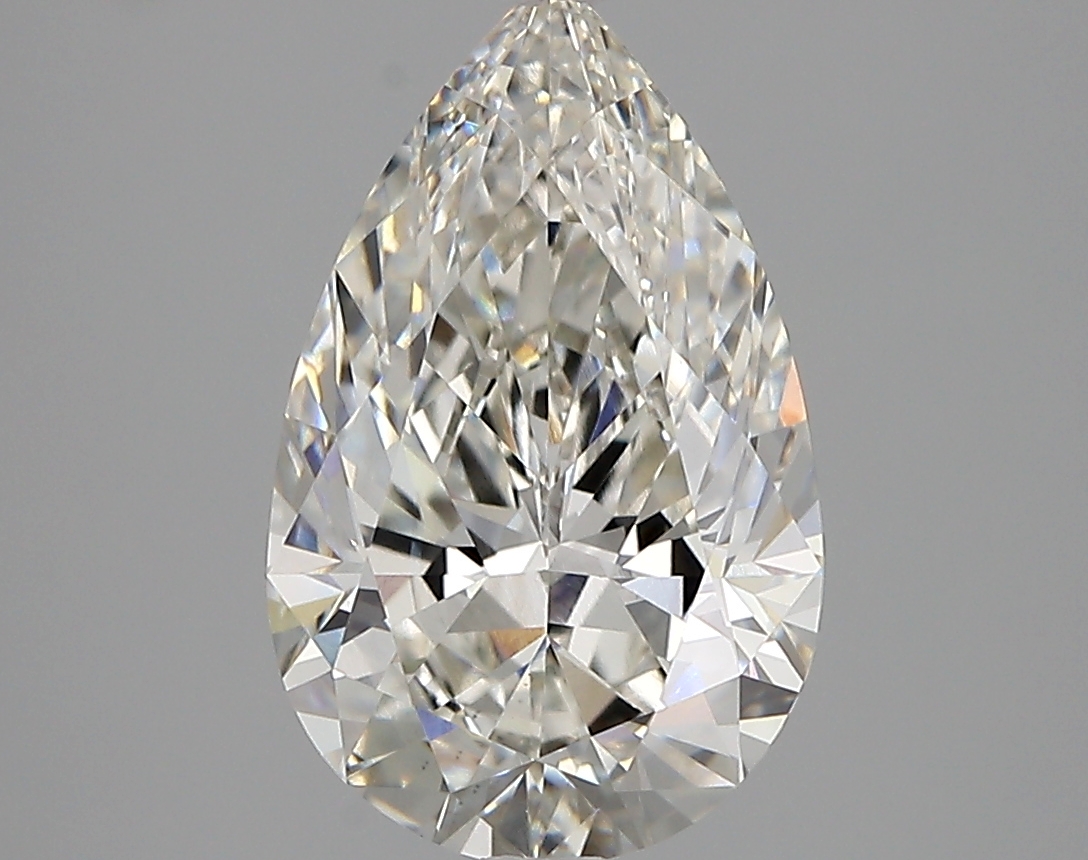 2.87 Carat G-VS2 Ideal Pear Diamond