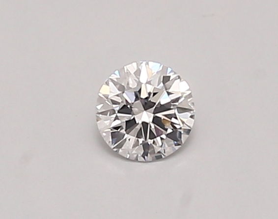 Actual 0.26 carat D Round lab-grown diamond