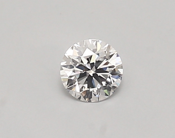 Actual 0.26 carat D Round lab-grown diamond