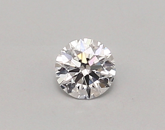 Actual 0.26 carat D Round lab-grown diamond