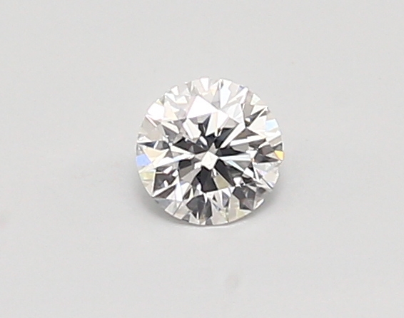 Actual 0.26 carat D Round lab-grown diamond