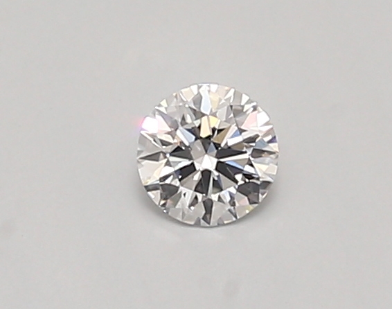 Actual 0.26 carat D Round lab-grown diamond