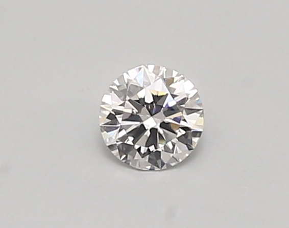 Actual 0.26 carat D Round lab-grown diamond