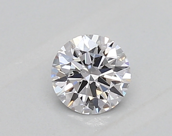 Actual 0.26 carat D Round lab-grown diamond