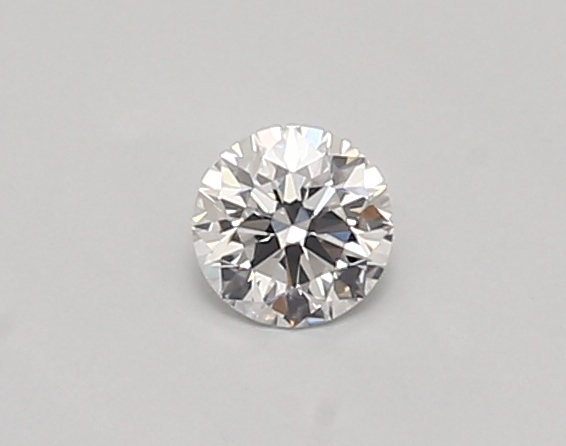Actual 0.26 carat D Round lab-grown diamond