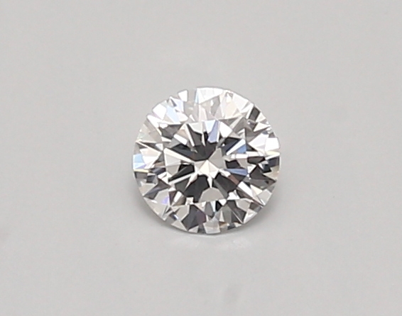 Actual 0.26 carat D Round lab-grown diamond