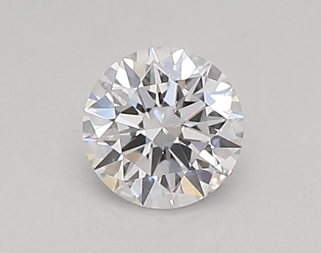 Actual 0.26 carat D Round lab-grown diamond