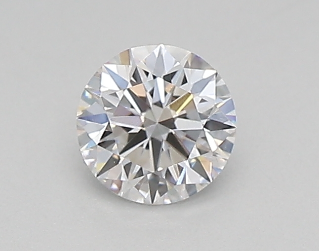 Actual 0.26 carat D Round lab-grown diamond