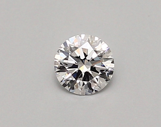 Actual 0.26 carat D Round lab-grown diamond