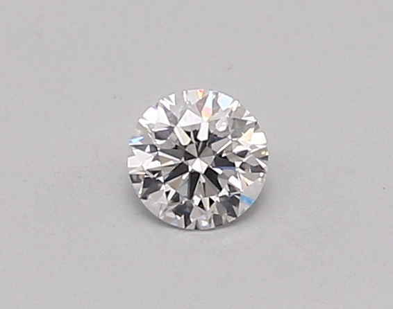 Actual 0.24 carat D Round lab-grown diamond