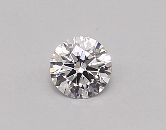 Actual 0.26 carat D Round lab-grown diamond