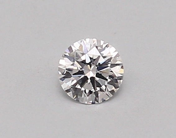 Actual 0.26 carat D Round lab-grown diamond