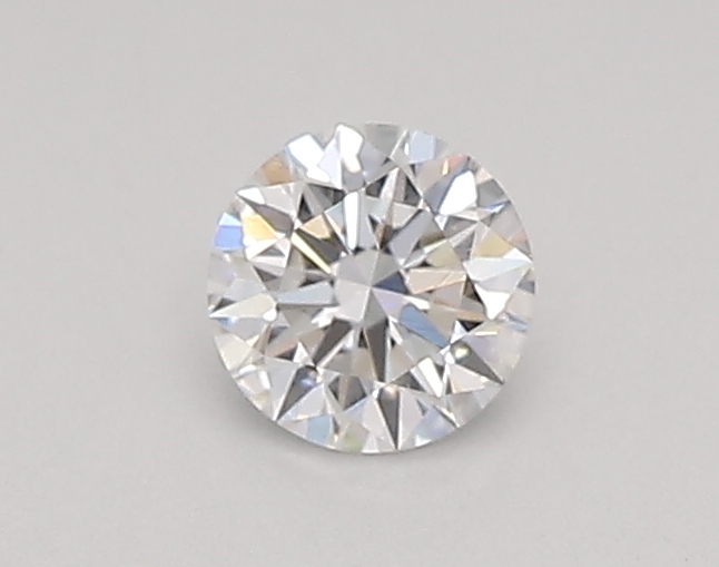 Actual 0.26 carat D Round lab-grown diamond