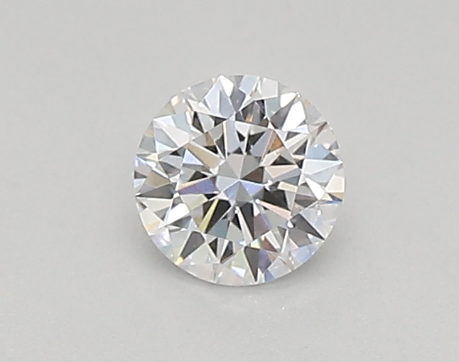 Actual 0.26 carat D Round lab-grown diamond