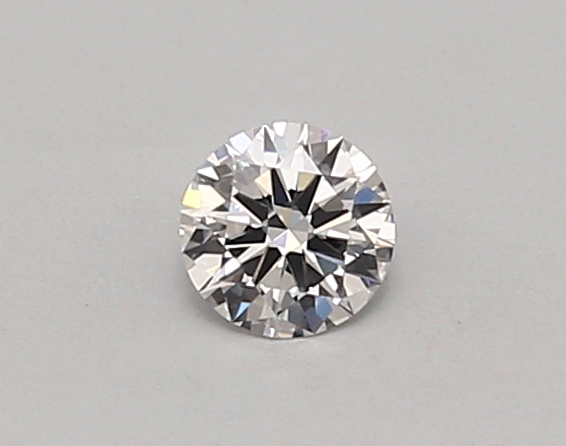 Actual 0.26 carat D Round lab-grown diamond