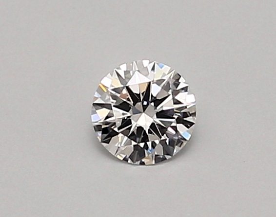 Actual 0.26 carat D Round lab-grown diamond