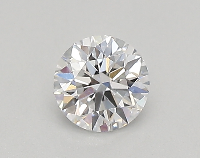 Actual 0.26 carat D Round lab-grown diamond