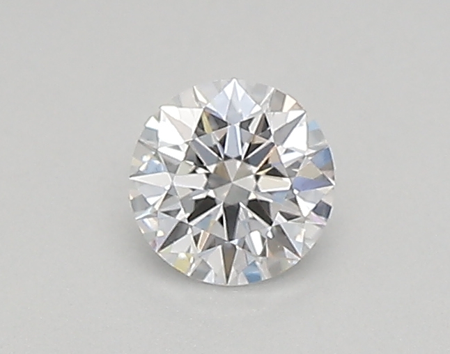 Actual 0.26 carat D Round lab-grown diamond