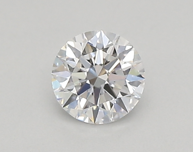 Actual 0.26 carat D Round lab-grown diamond