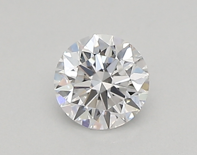 Actual 0.26 carat D Round lab-grown diamond