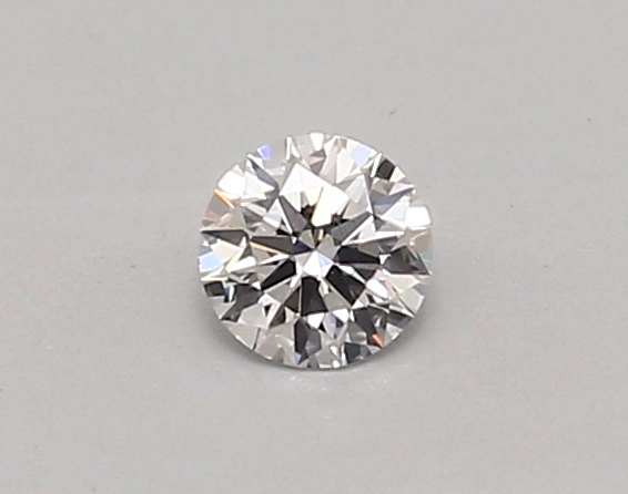 Actual 0.26 carat D Round lab-grown diamond