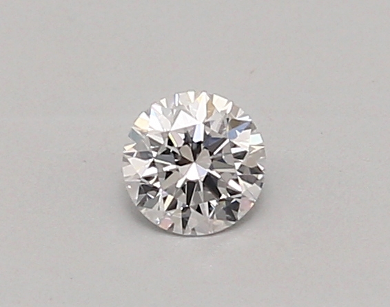 Actual 0.26 carat D Round lab-grown diamond
