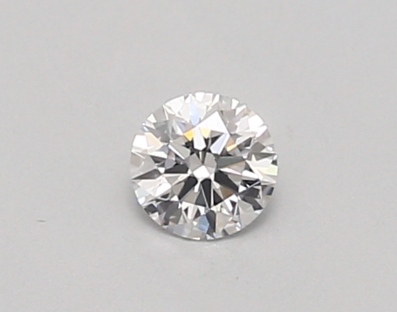 Actual 0.26 carat D Round lab-grown diamond