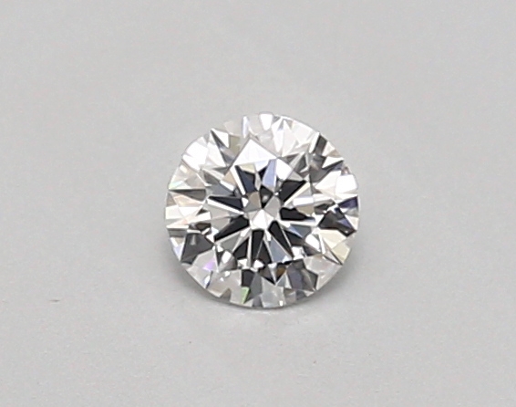 Actual 0.26 carat D Round lab-grown diamond