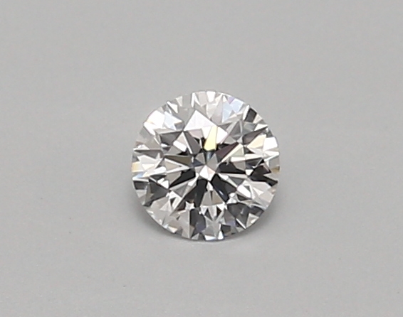Actual 0.26 carat D Round lab-grown diamond
