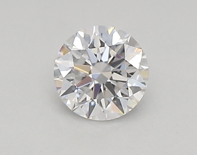 Actual 0.26 carat D Round lab-grown diamond