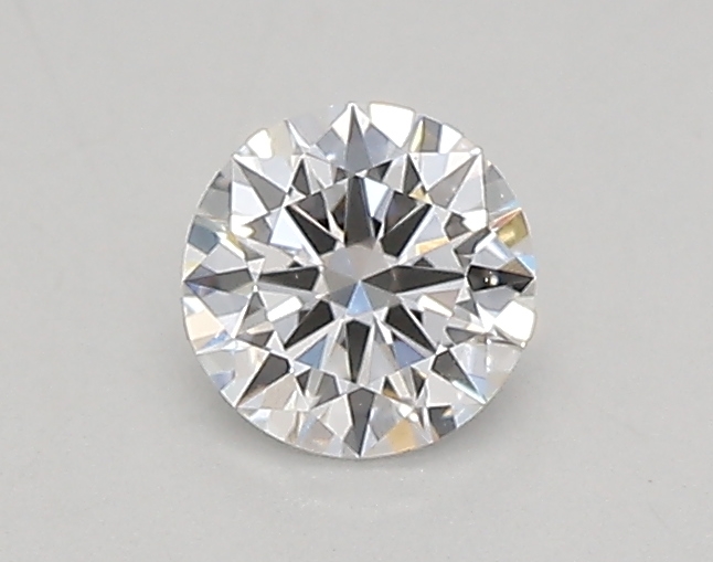 Actual 0.26 carat D Round lab-grown diamond