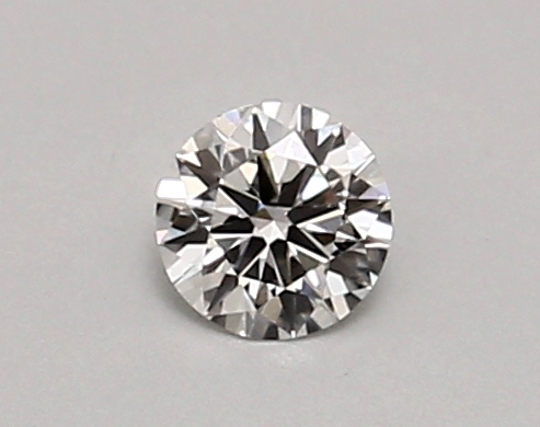 Actual 0.26 carat D Round lab-grown diamond