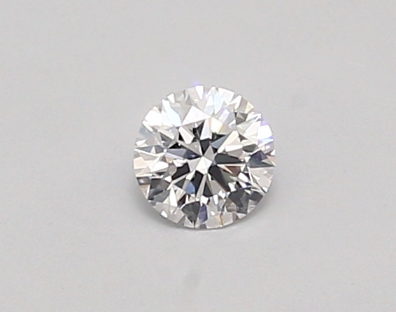 Actual 0.26 carat D Round lab-grown diamond