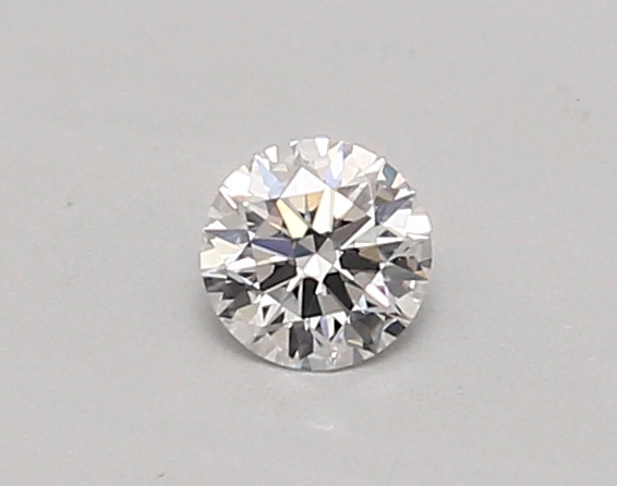 Actual 0.26 carat D Round lab-grown diamond