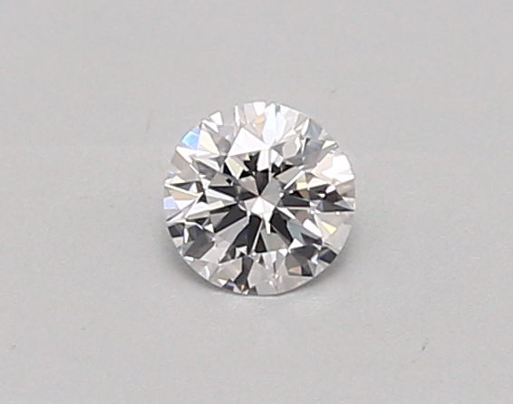 Actual 0.26 carat D Round lab-grown diamond