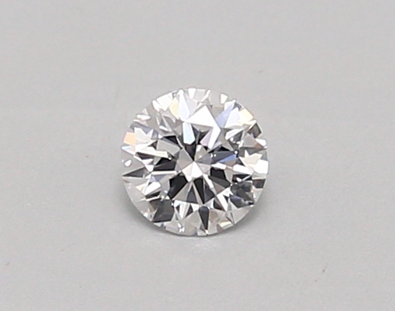 Actual 0.26 carat D Round lab-grown diamond