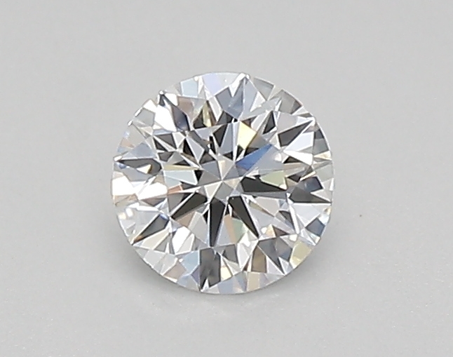 Actual 0.26 carat D Round lab-grown diamond