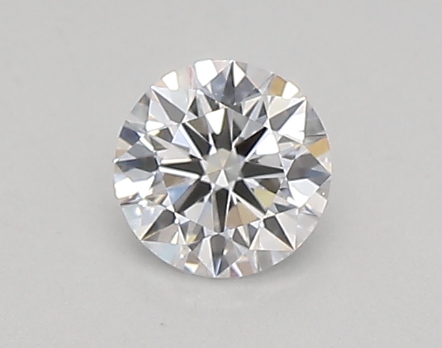 Actual 0.26 carat D Round lab-grown diamond