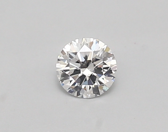 Actual 0.26 carat D Round lab-grown diamond