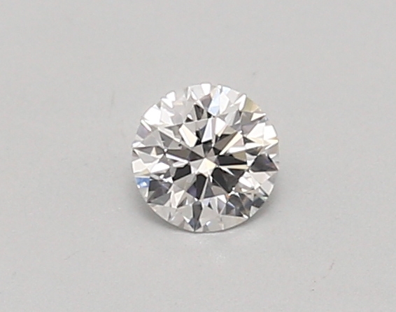 Actual 0.26 carat D Round lab-grown diamond